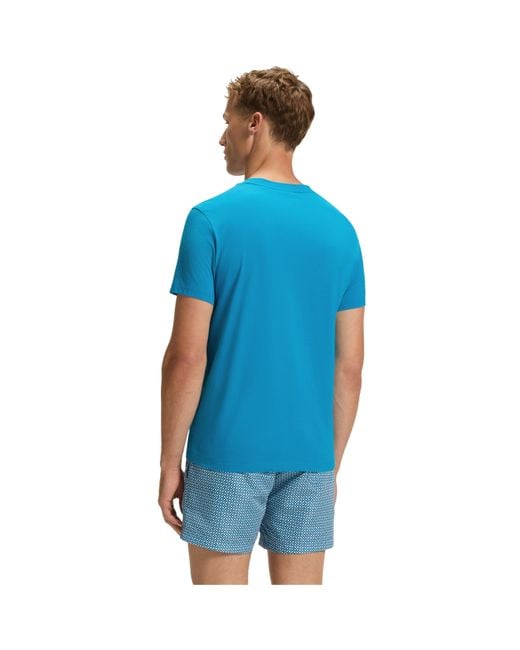 Boss Blue Bodywear Short Sleeve T-Shirt With Logo Print Detail for men
