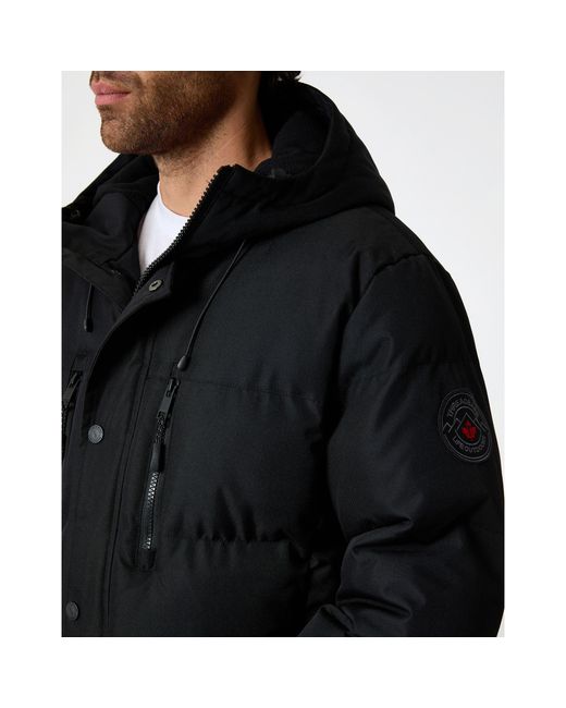 Threadbare Black Tb Matthew Parka for men