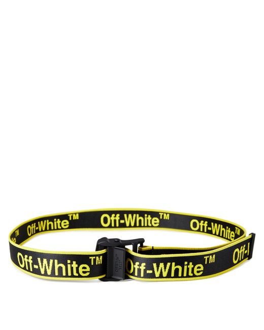 Off-White c/o Virgil Abloh Green Accessories Off Graphic Industrial Belt for men