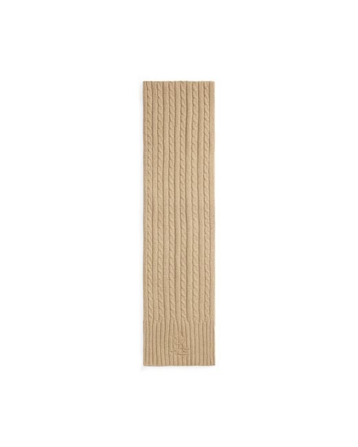 Ralph Lauren Natural Lrl Cable Scarf Ld64