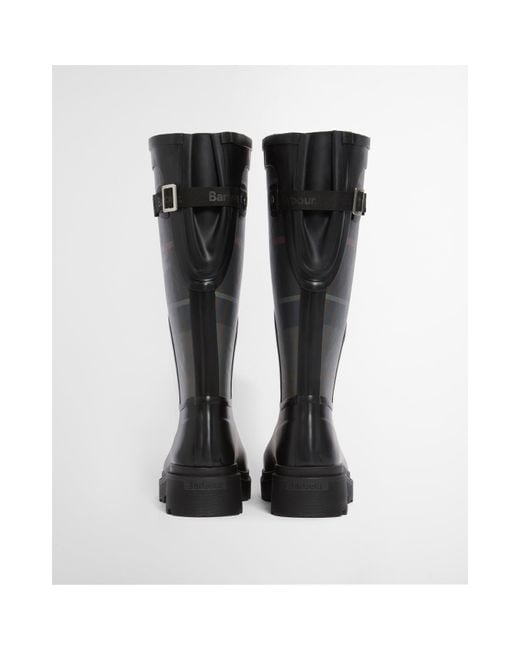 Barbour Black Dena Tall Wellies