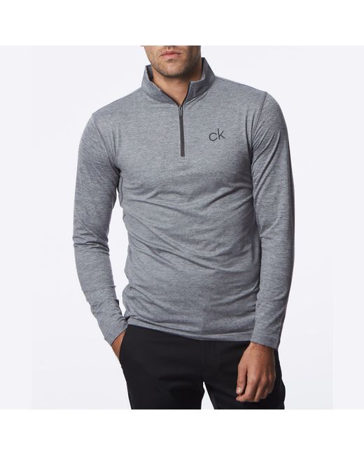 Calvin Klein Gray Ck Newport Zip Top for men