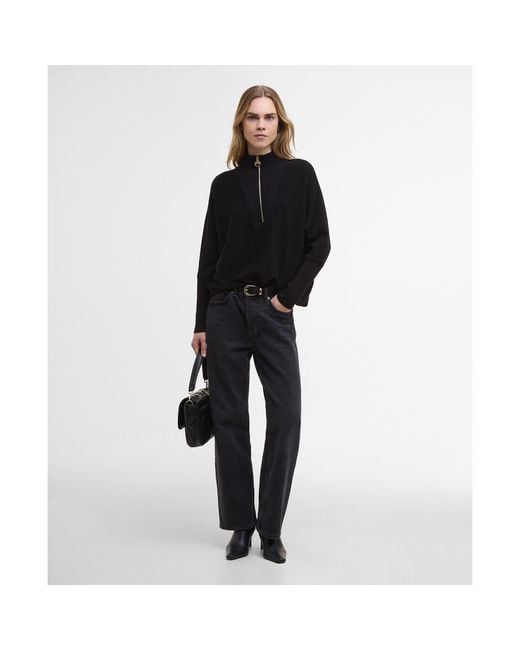Barbour Black Lola Knit Jumper