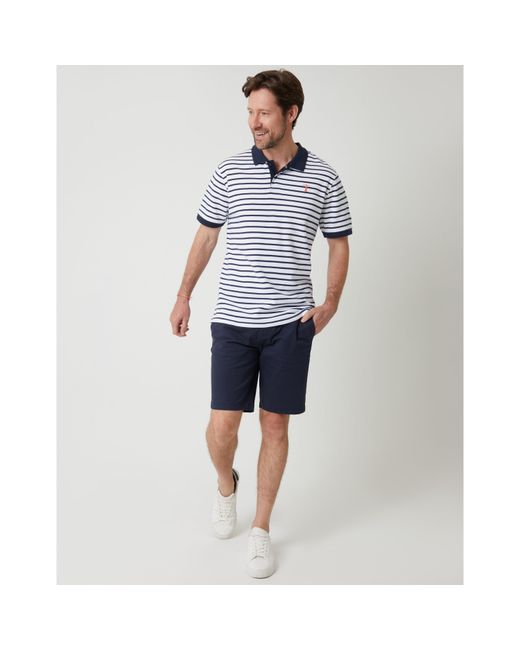 Saltwell Blue Crail Short-Sleeve Polo Shirt for men