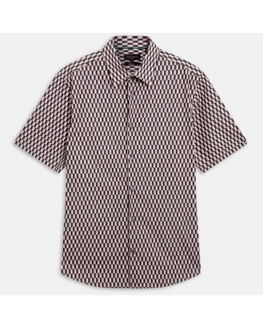 Ted Baker Purple Ss Reg Fit Shirt for men