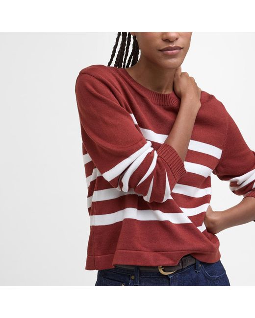 Barbour Red Demi Jumper