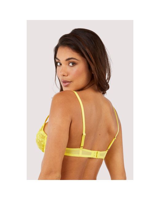Playful Promises Green Audre Embroidery Bra