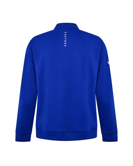 Castore Blue Quarter Zip Fleece for men