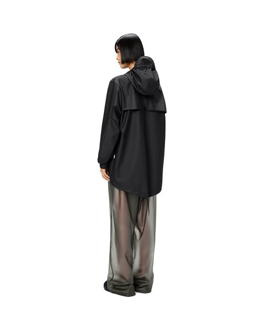 Rains Black Fishtail Waterproof Jacket