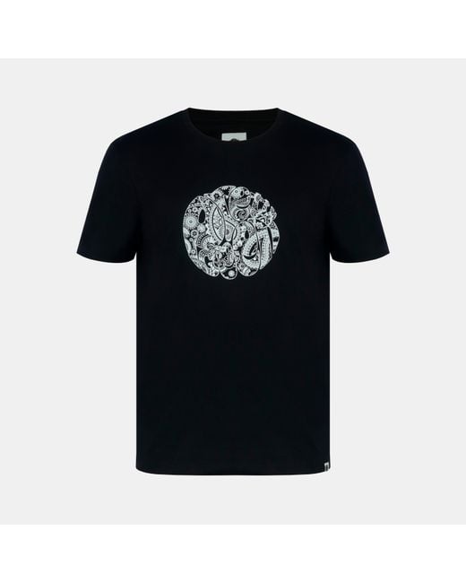 Pretty Green Blue 5-Pack Cotton Crew Neck Short Sleeve T-Shirt for men