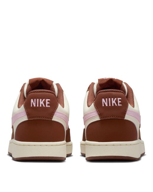 Nike Brown Court Vision Low Next Nature Trainers