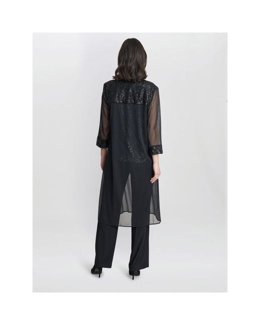 Gina Bacconi Black Jessica Three Piece Jersey Trouser Suit