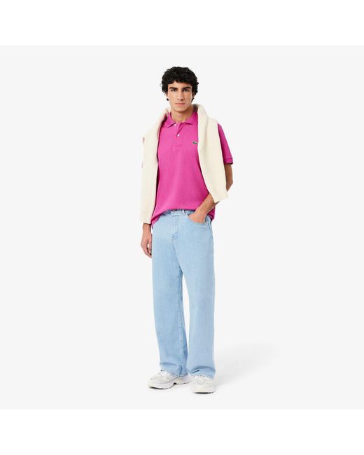 Lacoste Pink Classic Fit L.12.12 Original Polo Shirt for men