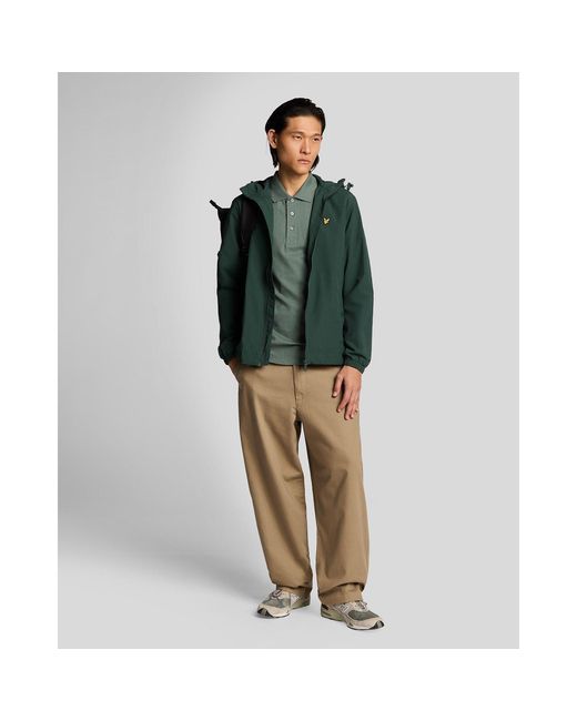 Lyle & Scott Green Basic Short Sleeve Polo Shirt for men