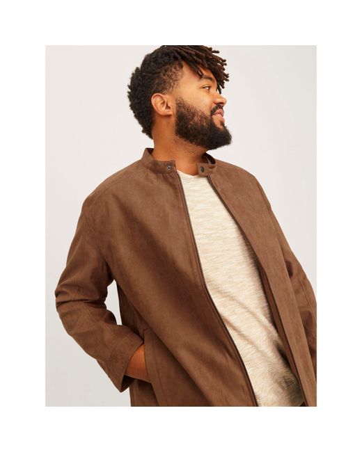 Jack & Jones Brown Jack Dylan Jacket Plus Size for men