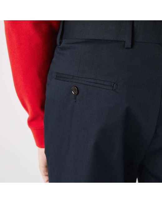 Lacoste Blue Slim Fit Stretch Cotton Chinos for men