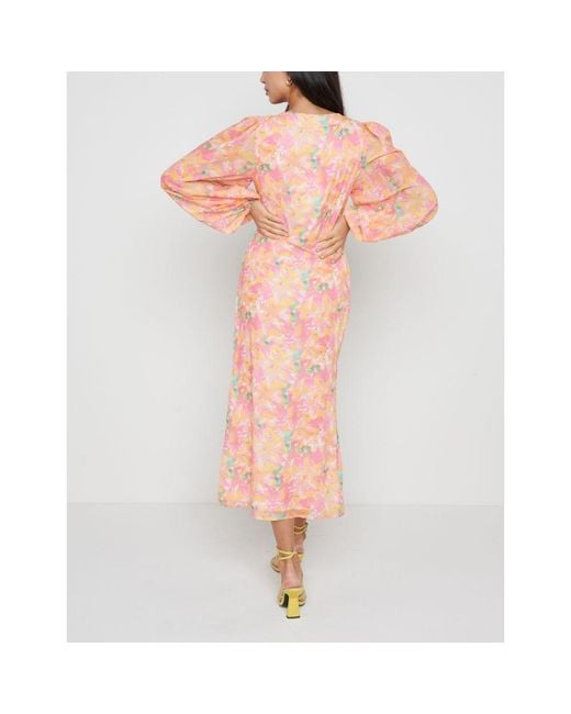 Pretty Lavish Orange Naya Midaxi Slinky Dress