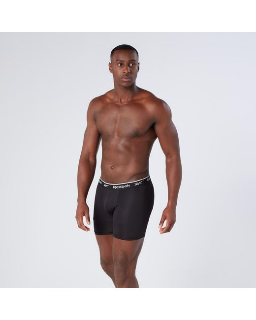 Reebok Gray 3 Pack Performance Boxer Shorts for men