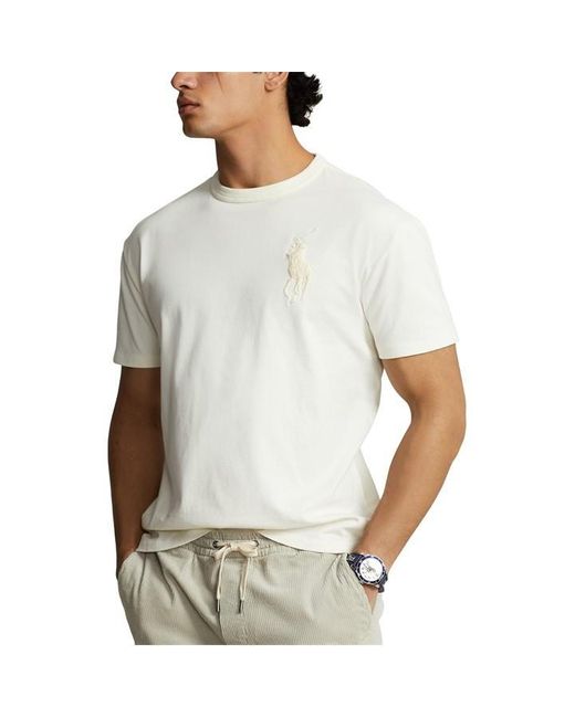 Polo Ralph Lauren White Big Pony T-shirt for men
