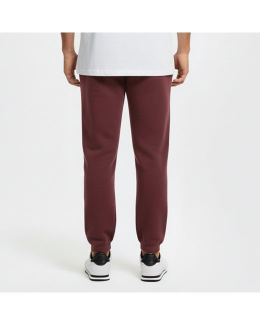 Slazenger 1881 Red Cuffed Fleece Jogging Bottoms for men