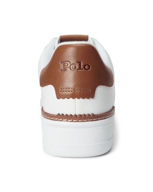 Polo Ralph Lauren White Master Court Trainers for men