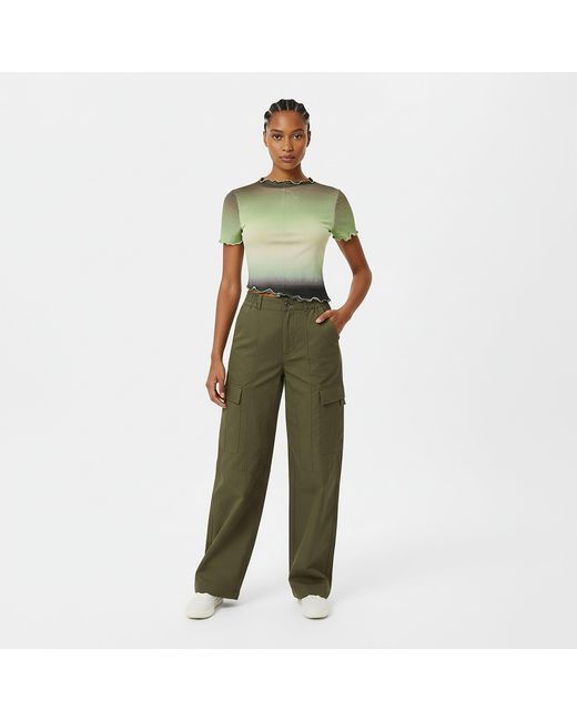 Jack Wills Green Asymmetric Top