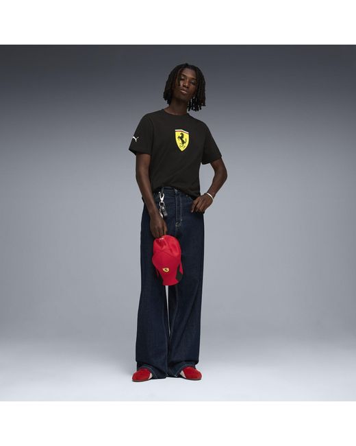 PUMA Black Scuderia Ferrari Shield Tee