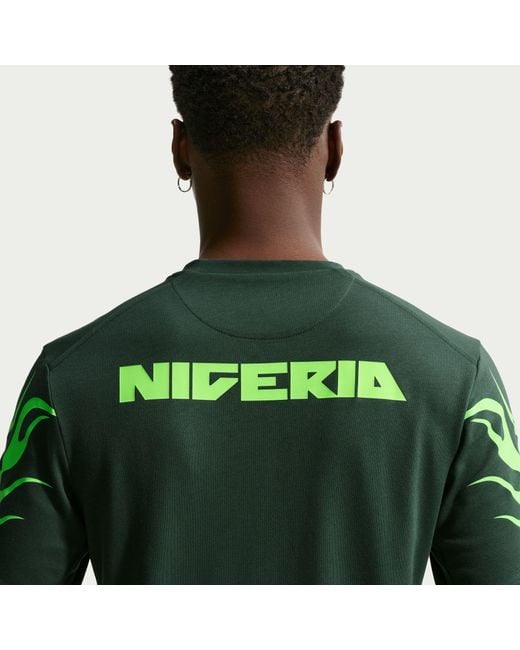 Nike Green Nigeria Primary Dri-Fit Soccer T-Shirt for men