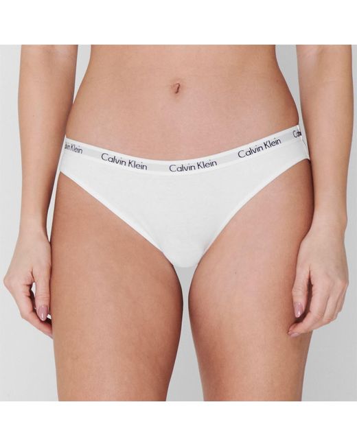 Calvin Klein White Carousel Bikini Bottoms