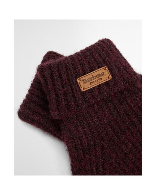 Barbour Purple Pendle Gloves