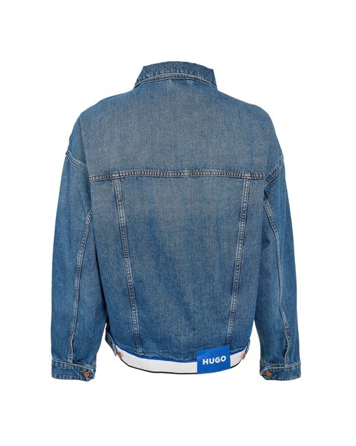 HUGO Blue Corso Tape Denim Jacket for men