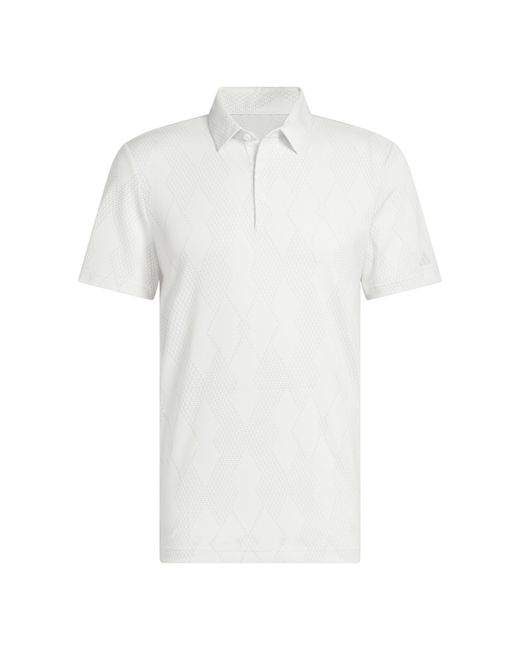 Adidas White Ultimate Short Sleeve Performance Polo Shirt for men