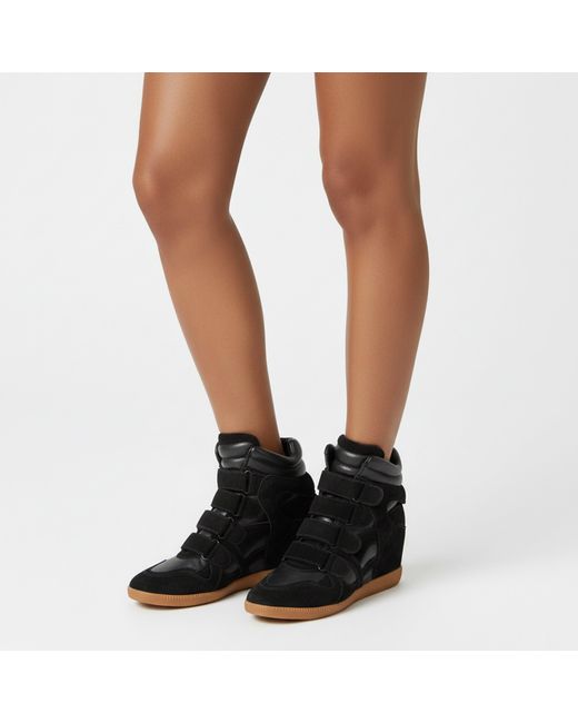 Nokwol Black Eden Wedge Trainers