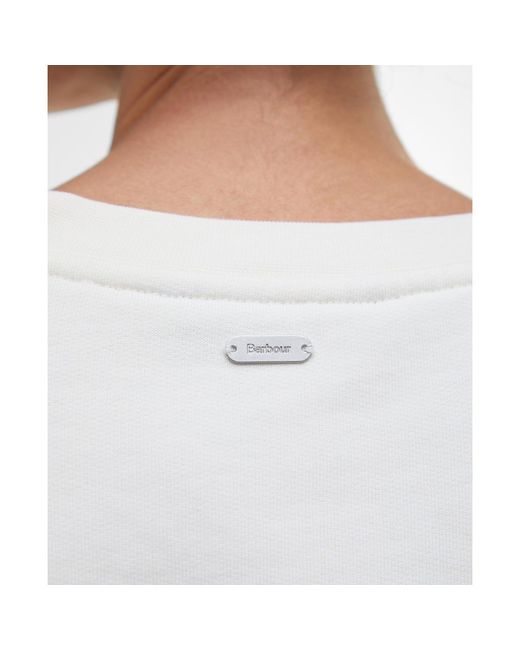 Barbour Gray Silverdale Crew-Neck Relaxed Fit Sweatshirt