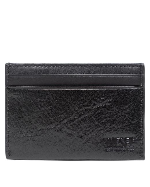 DIESEL Black 3D Easy Card Holder for men
