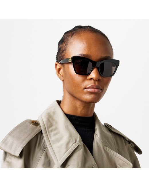 Balenciaga Gray Cat Eye Sunglasses