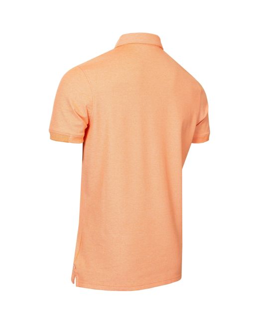 Calvin Klein Orange Short-Sleeve Performance Polo Shirt for men
