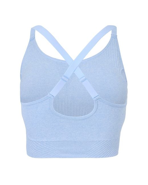 Usa Pro Blue Up Seamless Adjustable Sports Bra