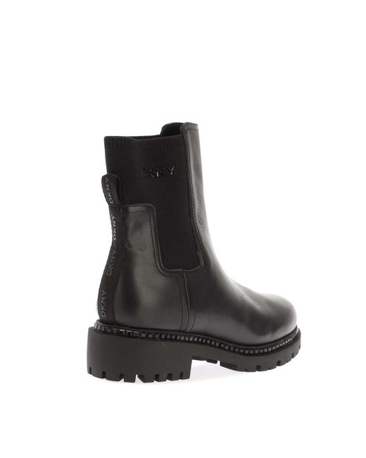 DKNY Black Roxanne Chelsea Boots Size 4
