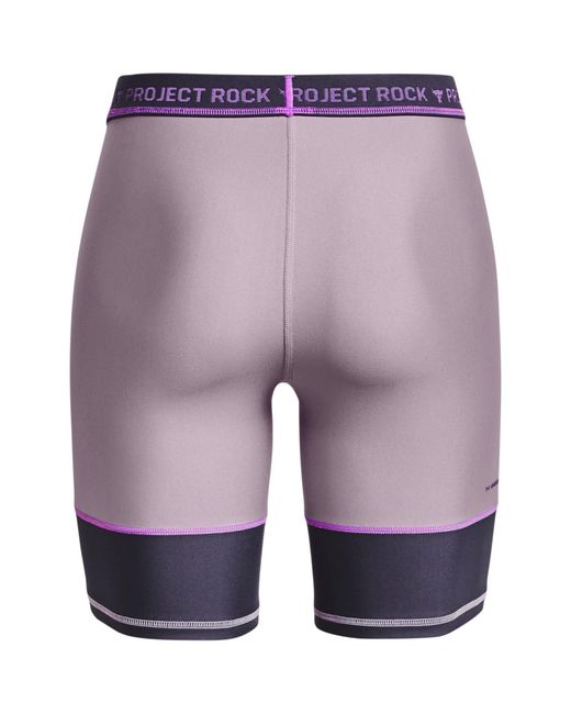Under Armour Purple Ua Pjt Rck Bike Short Gym