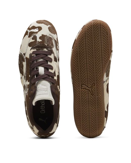 PUMA Brown Speedcat Pony Low-Top Trainers