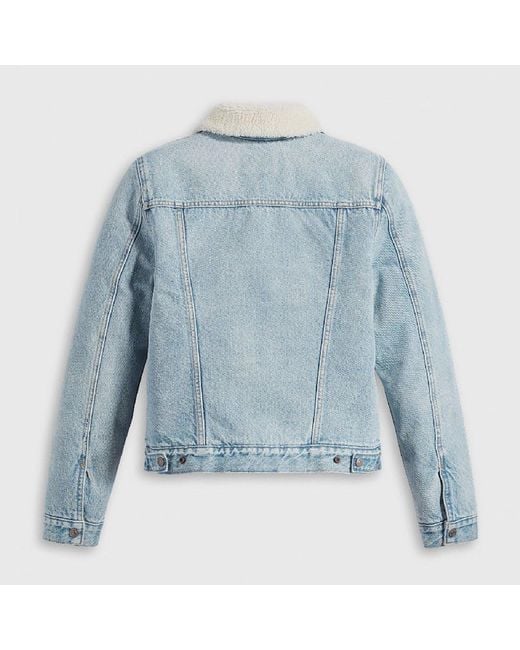 Levi's Blue Original Trucker Sherpa Jacket