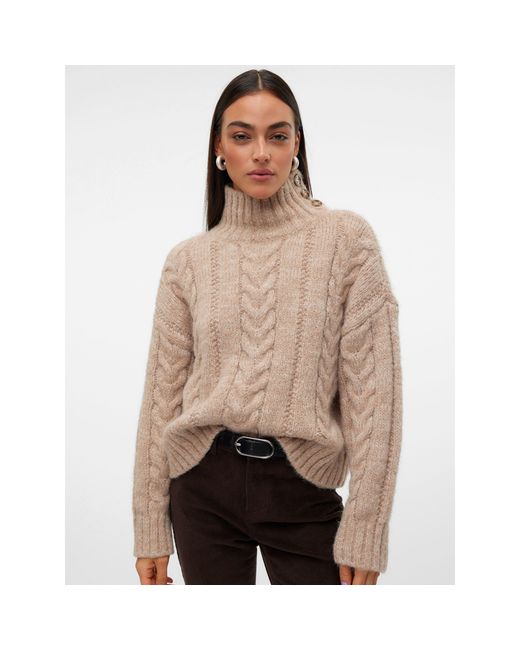Vero Moda Natural Grace Crew Neck Jumper