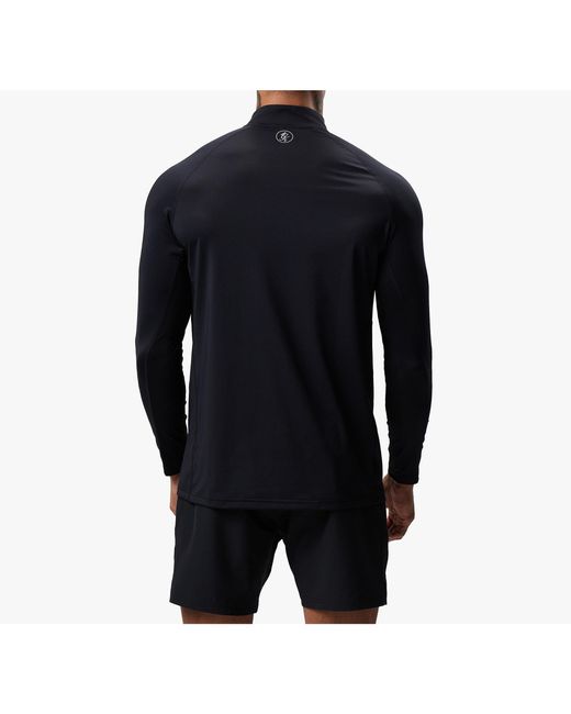 Gym King Blue Energy Zipped Funnel Performance Tracksuit Top for men