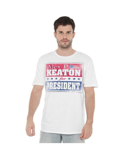 Other White Family Ties Alex For President T Shirt Whi for men
