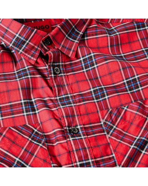 HUGO Red Oxford Shirt for men
