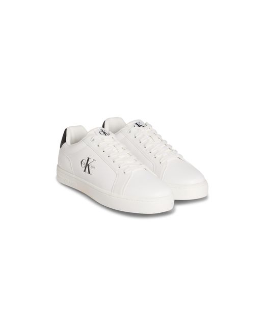 Calvin Klein White Ckj Cupsole Low-Top Trainers for men