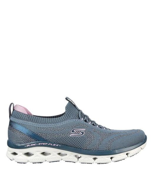 Skechers Stretch Fit Glide step Trainers Ladies in Blue Lyst UK