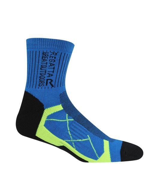 Regatta Black 2 Pack Outdoor Active Socks for men