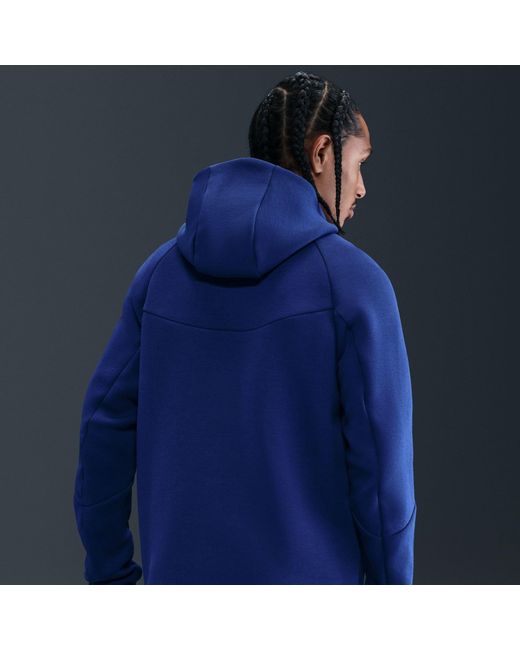 Nike Blue Tech Fleece Hoodie for men